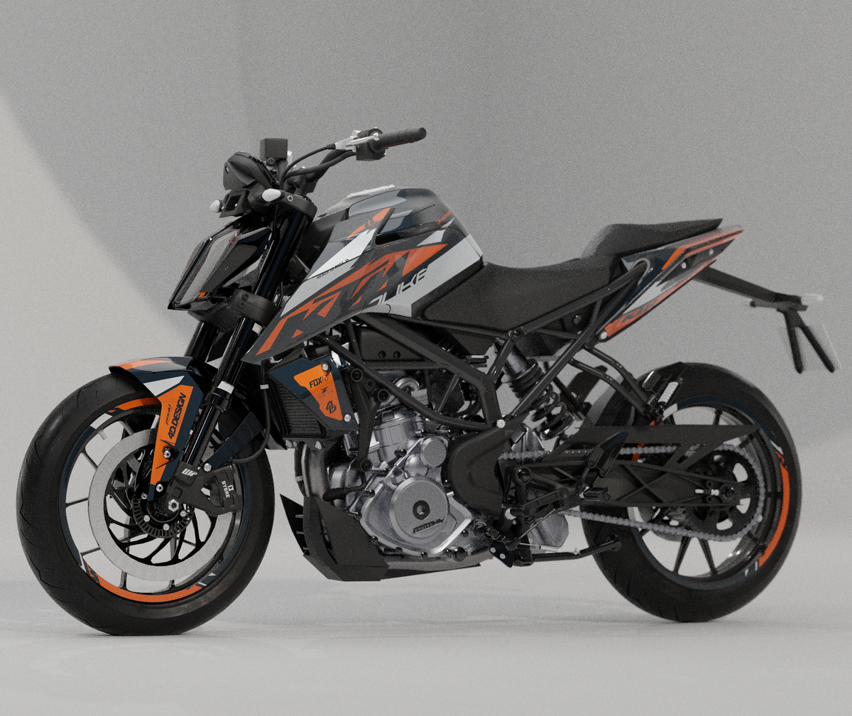 KTM Duke 125, 200, 250, 390 Graphics & Sticker Kits | Premium