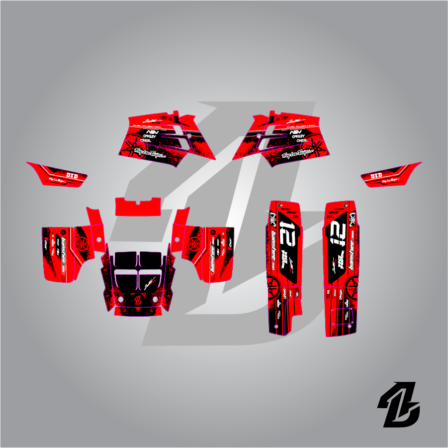 YAMAHA BANSHE 350 FULL GRAPHICS KIT – 4DDesign