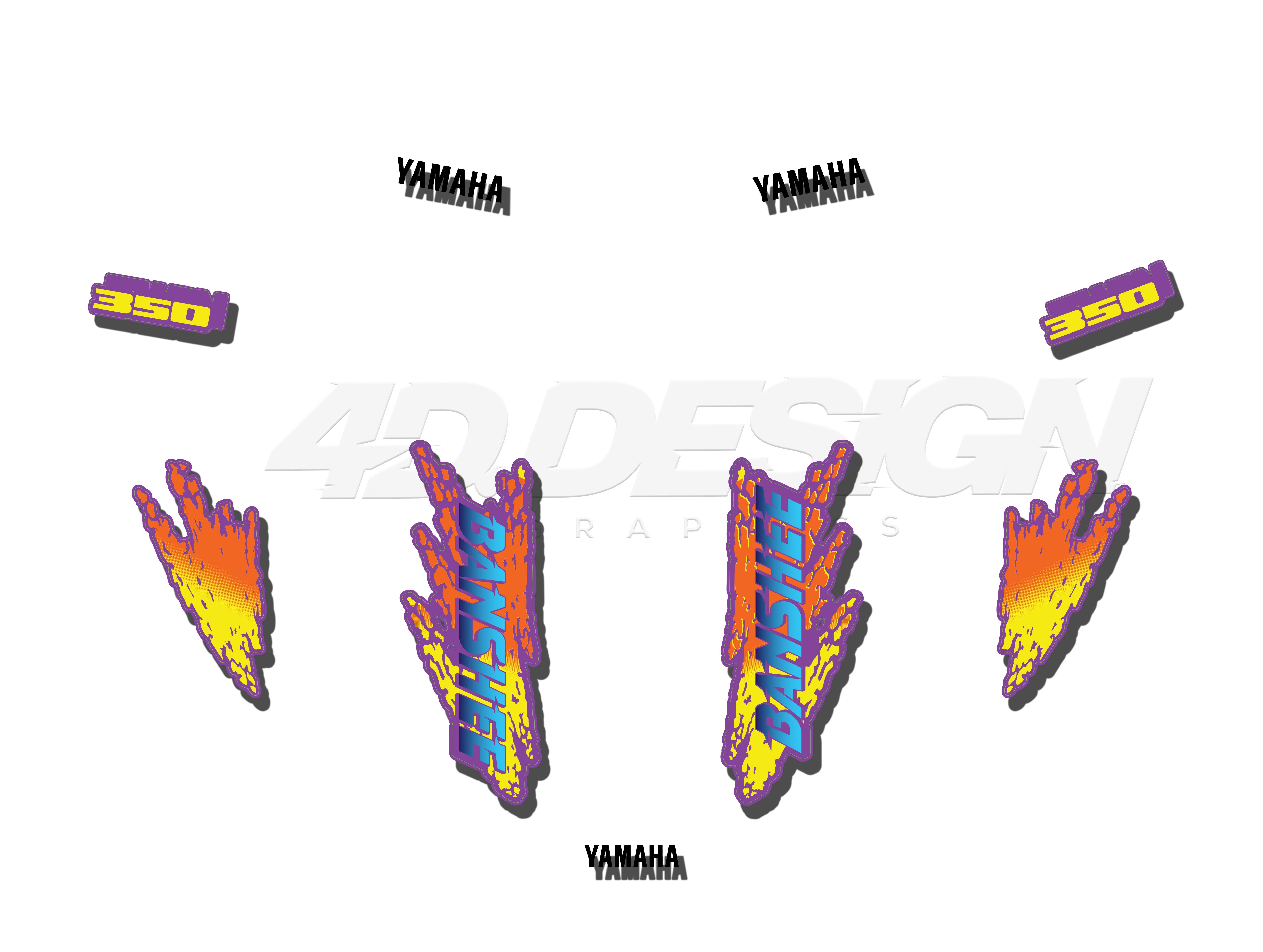 YAMAHA BANSHEE 1995 - GRAPHICS – 4DDesign