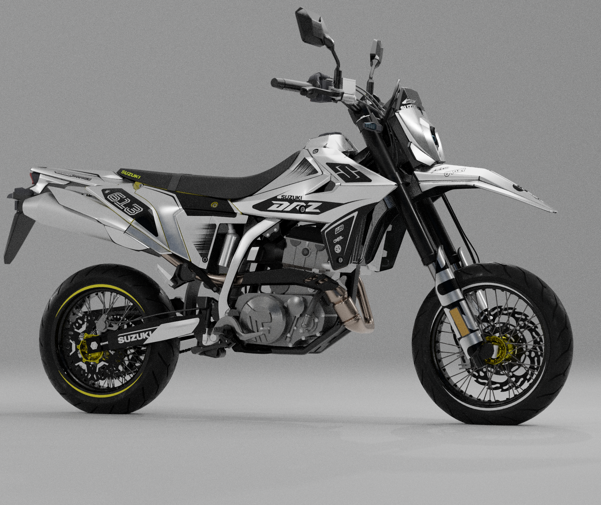 白kuro GISM drz400sm graphics kit - 03 – 4DDesign