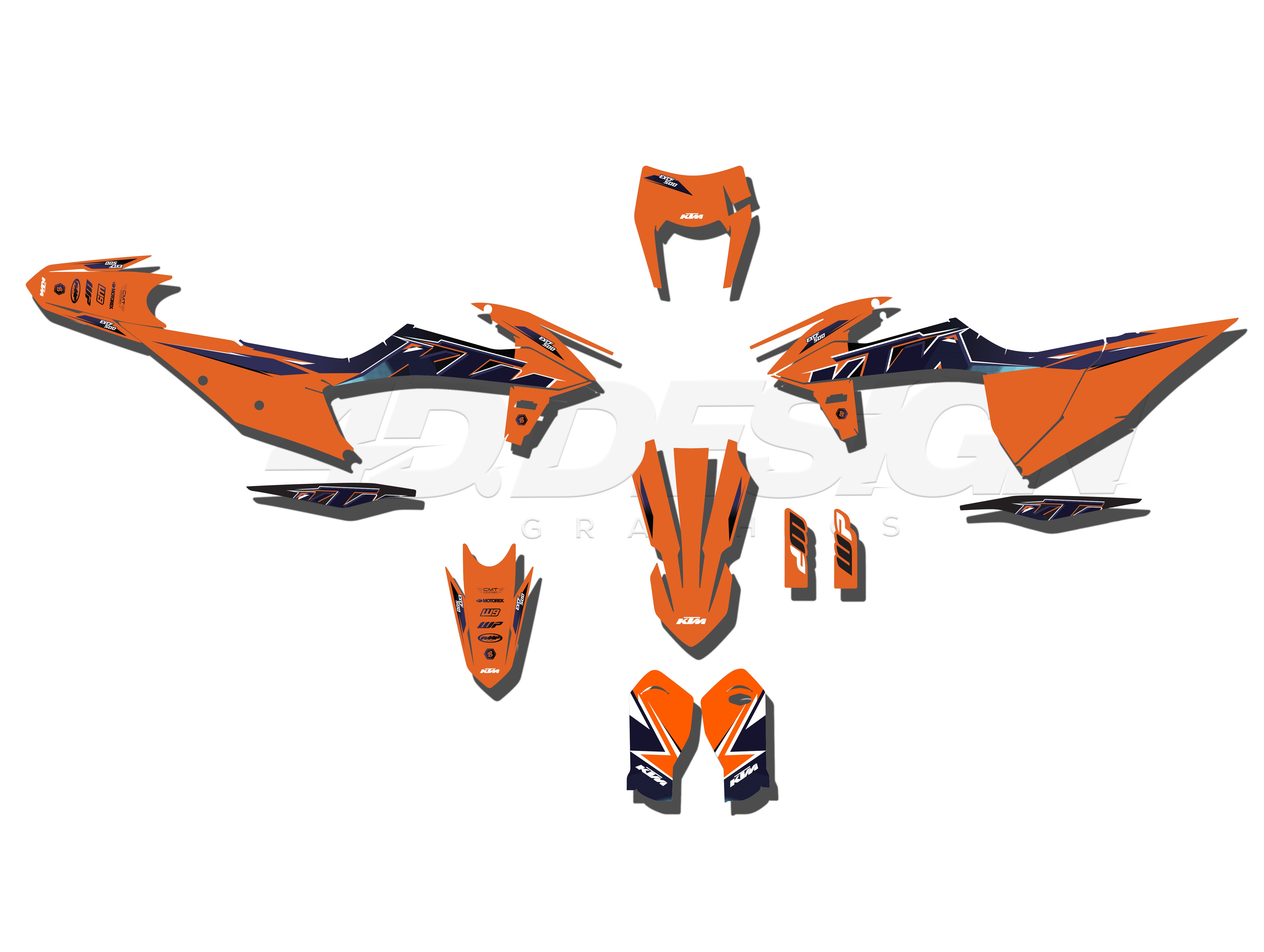 Ktm Factor Graphics KTM FACTOR19 GRAPHICS KIT – 4DDesign