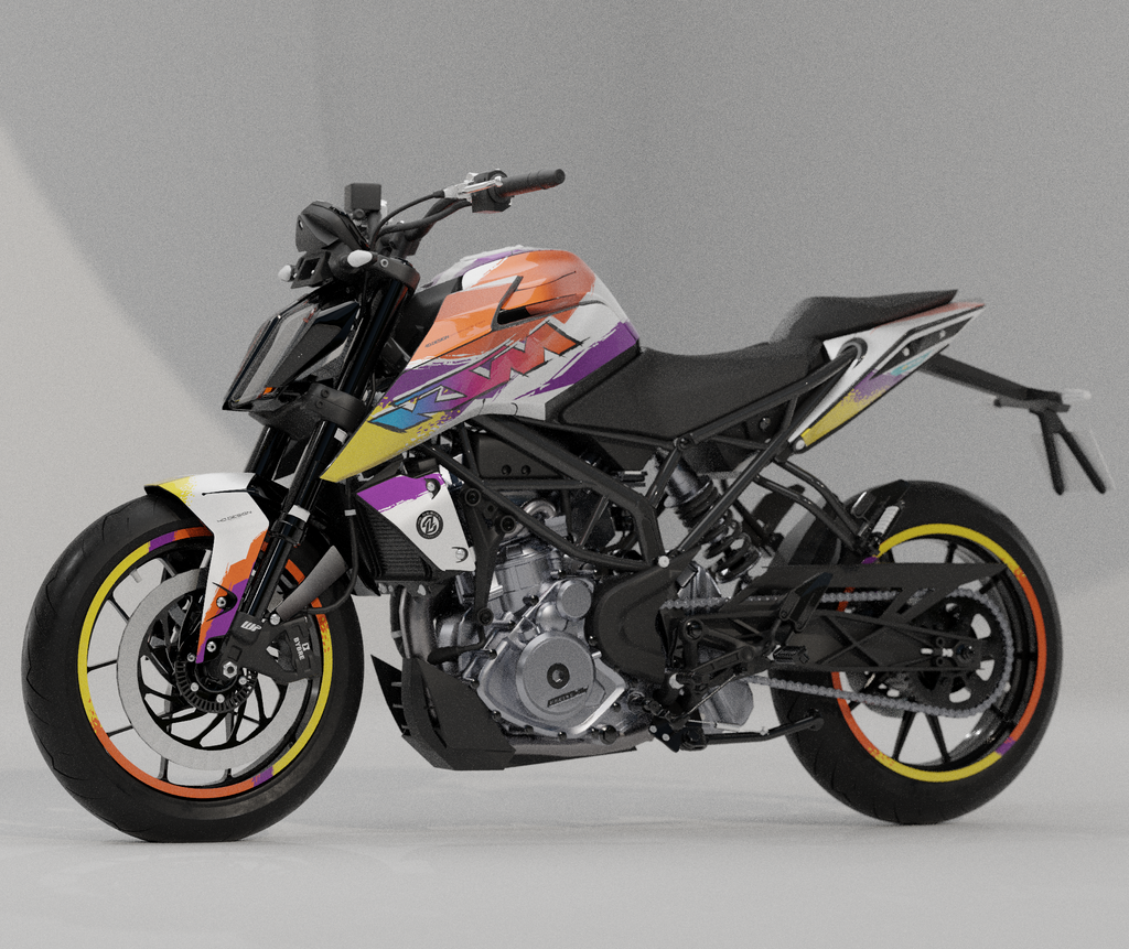 KTM Duke 125, 200, 250, 390 Graphics & Sticker Kits | Premium
