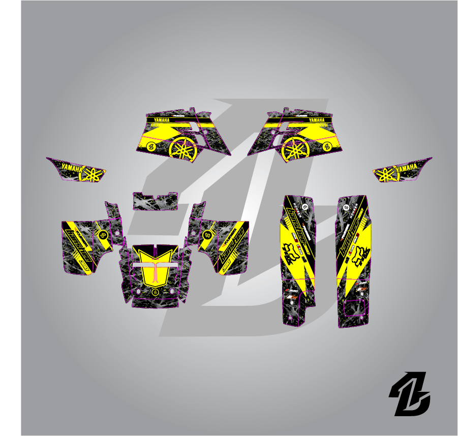YAMAHA BANSHE 350 FULL GRAPHICS KIT – 4DDesign