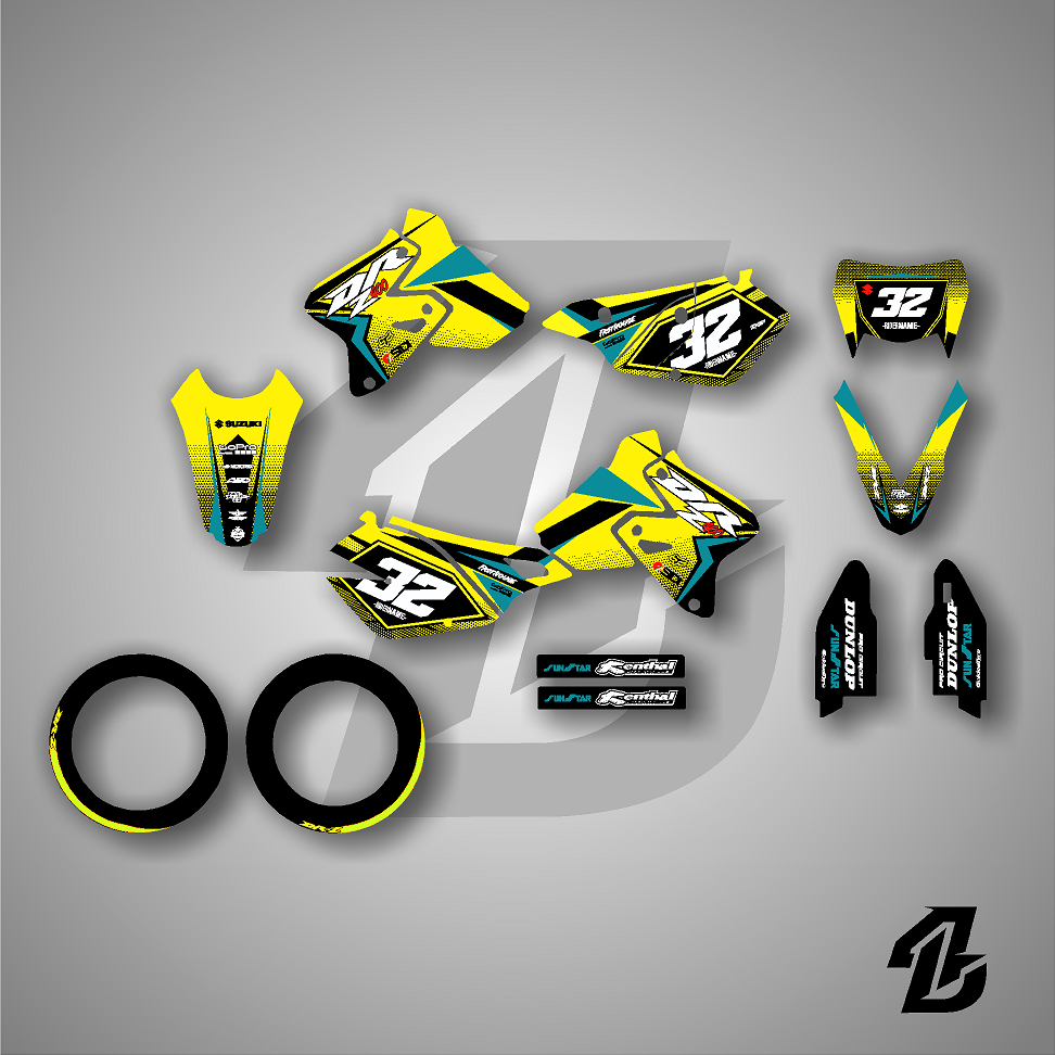 SUZUKI DRZ 400 SM FULL GRAPHICS KIT – 4DDesign SUZUKI DRZ 400 SM FULL GRAPHICS KIT – 4DDesign