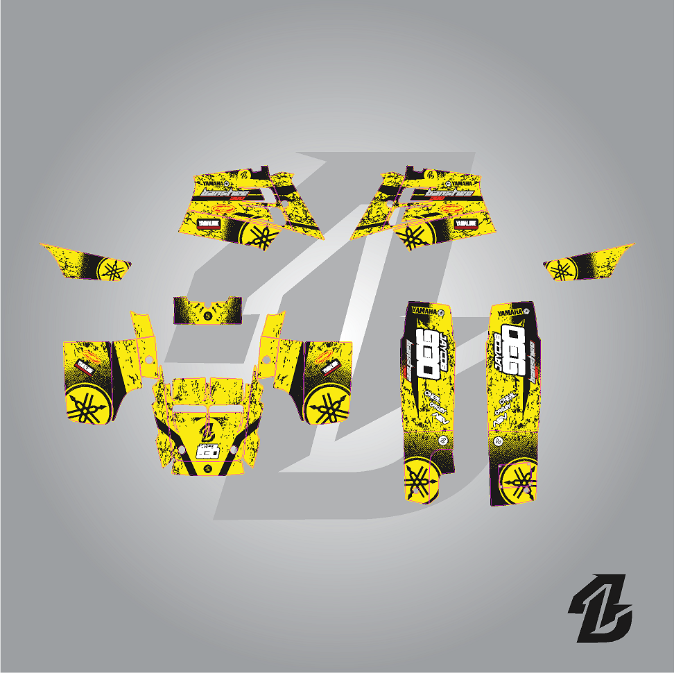 YAMAHA BANSHE 350 FULL GRAPHICS KIT – 4DDesign