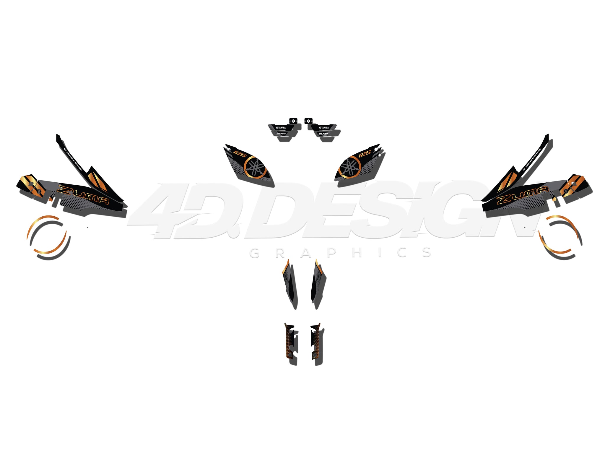 YAMAHA ZUMA SCOOTER GRAPHICS - Z14 – 4DDesign