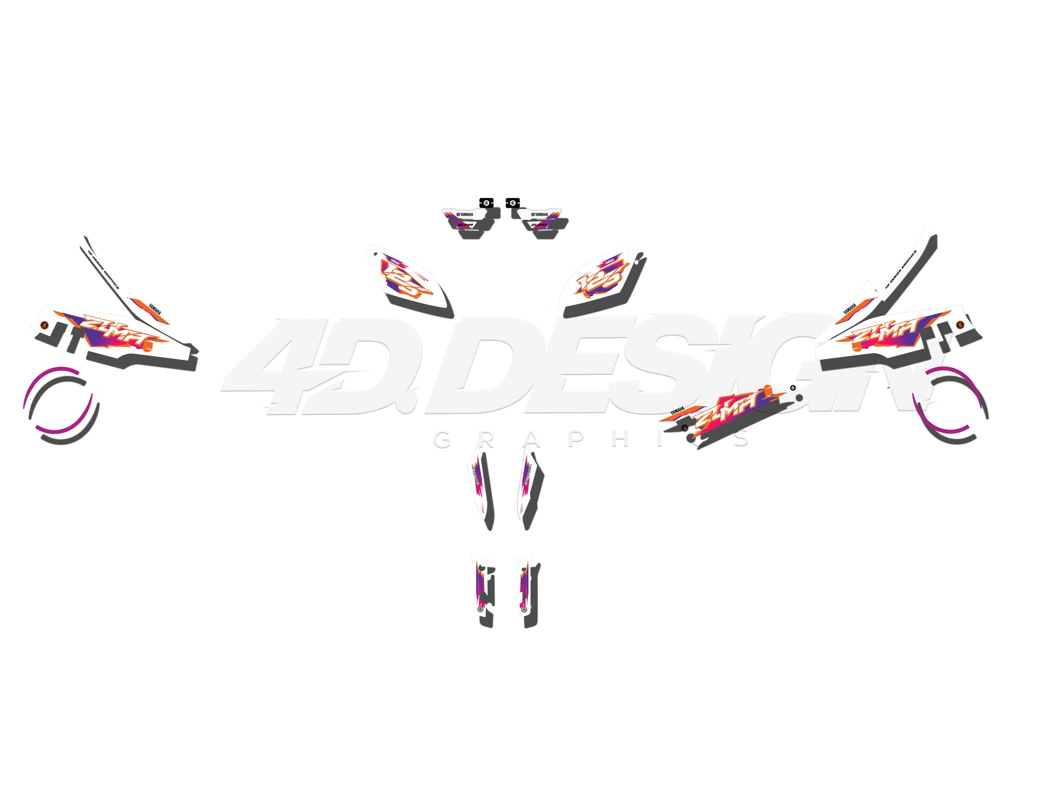 YAMAHA ZUMA SCOOTER GRAPHICS - Z16 – 4DDesign