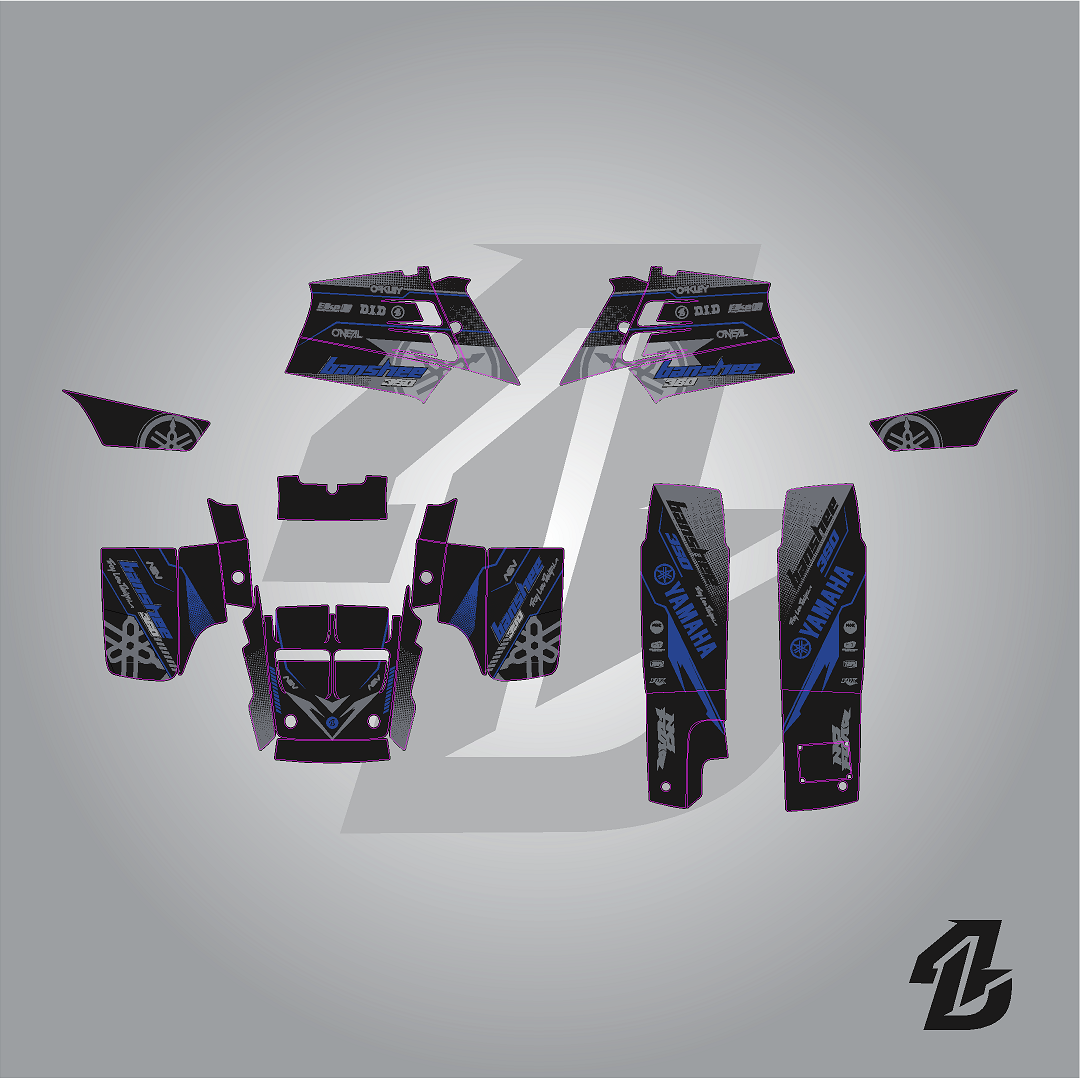 YAMAHA BANSHE 350 FULL GRAPHICS KIT – 4DDesign
