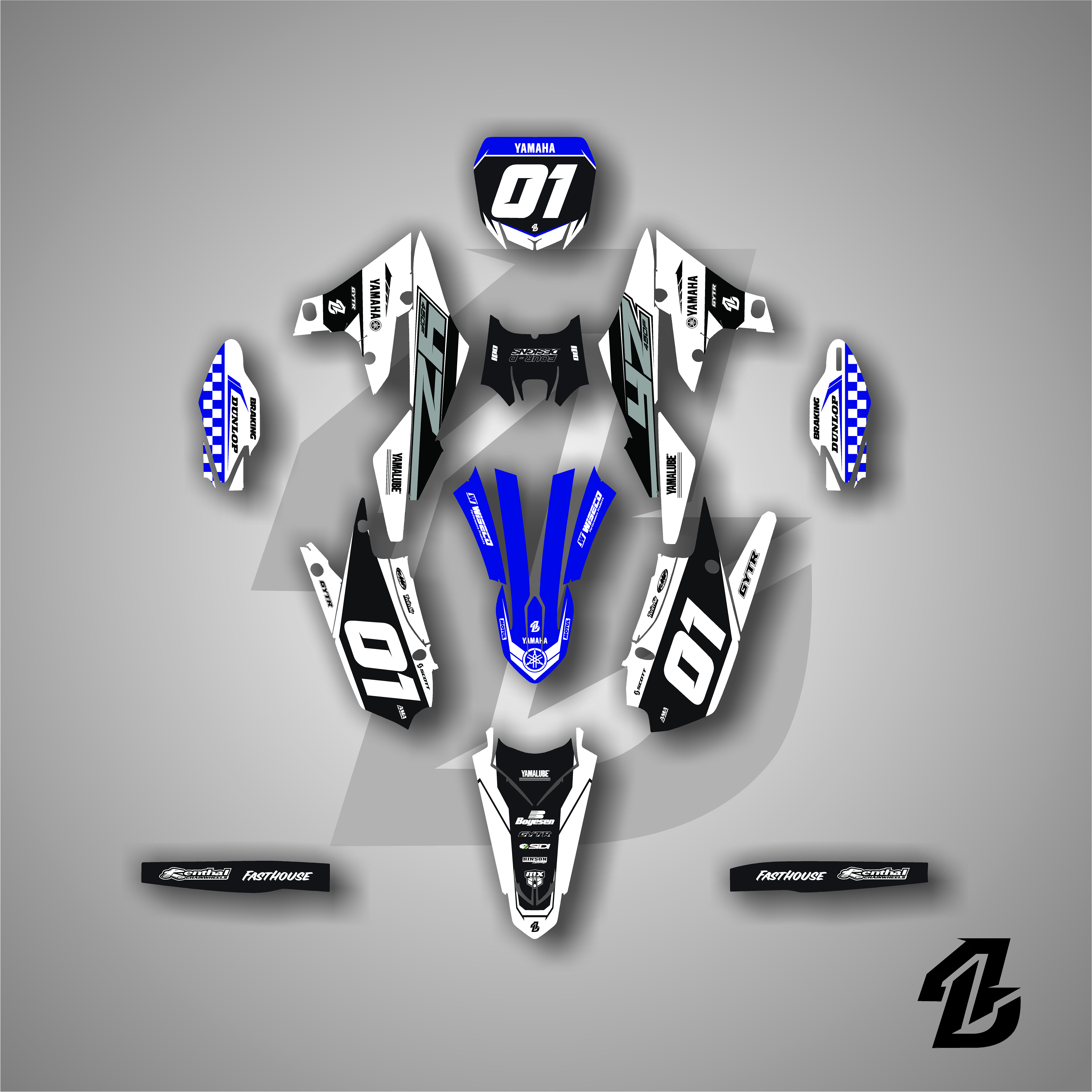 YAMAHA FULL GRAPHICS KIT – 4DDesign