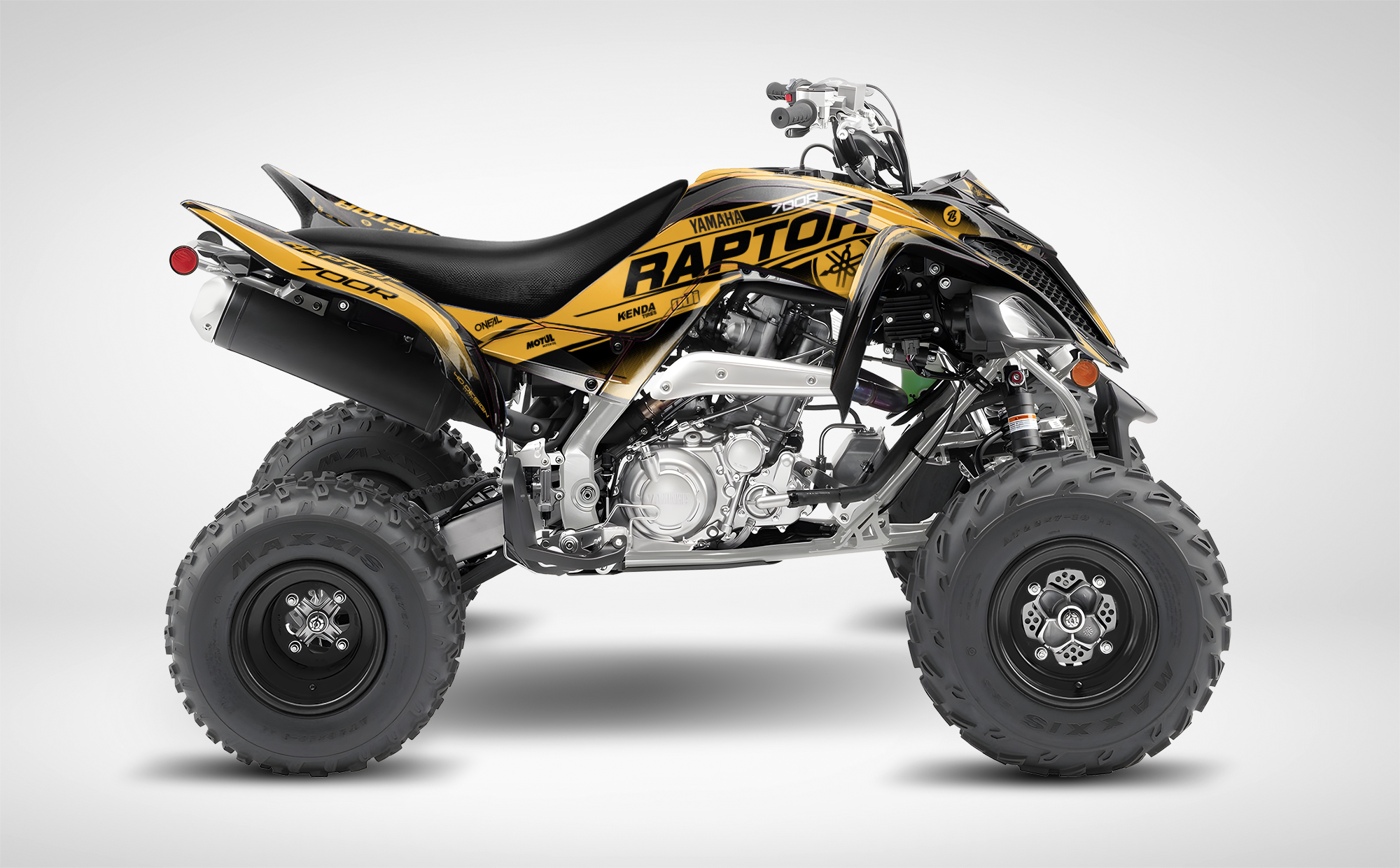 Yamaha YFM 700 Raptor graphic kit - Color Blue / Red - Motorcycle Graphic Kit Shop Yamaha YFM 700 Raptor graphic kit - Color Blue / Red - Motorcycle Graphic Kit Shop