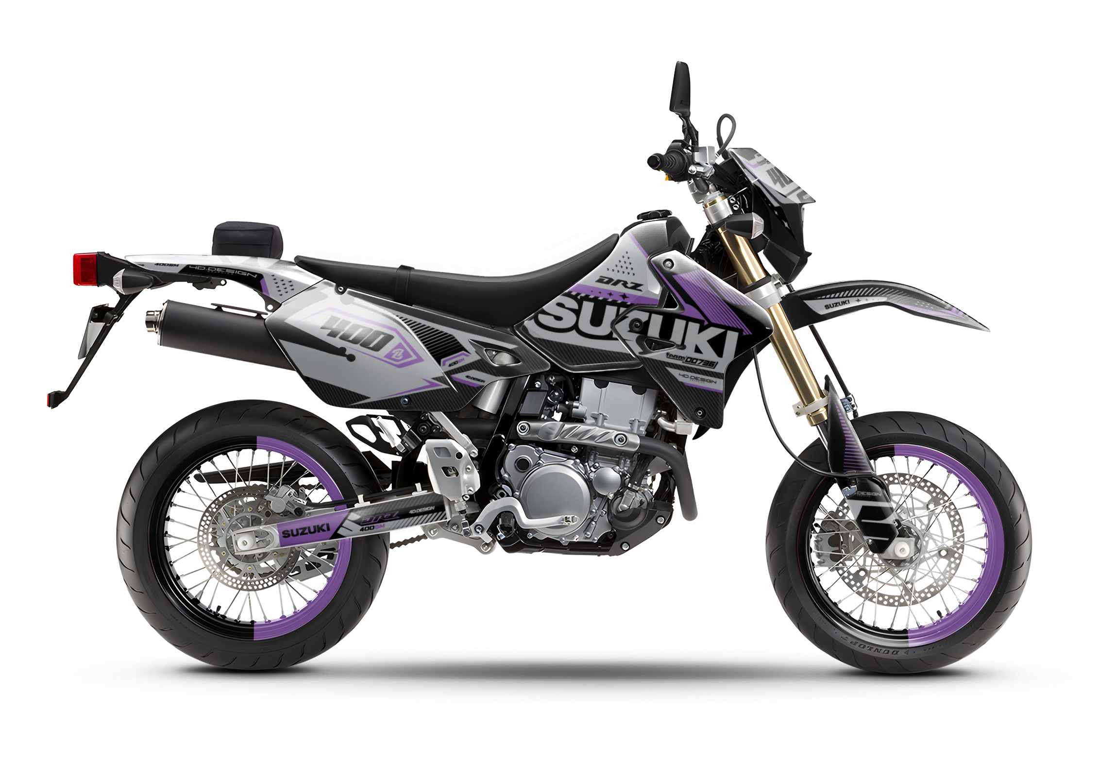 SUZUKI DRZ 400 GRAPHICSD KIT - BIGG – 4DDesign SUZUKI DRZ 400 GRAPHICSD KIT - BIGG – 4DDesign