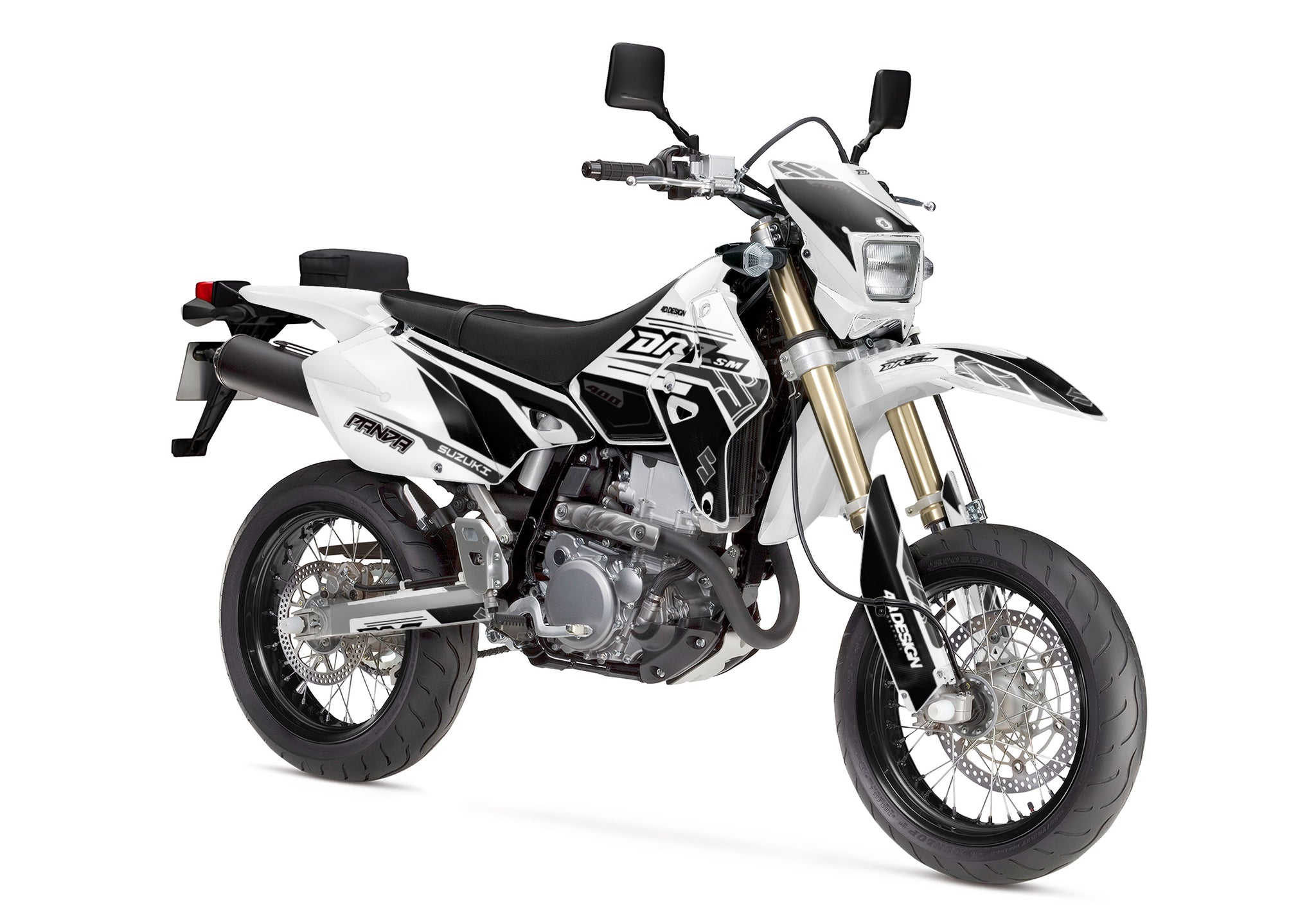 SUZUKI DRZ 400 GRAPHICS KIT - DARKWHT – 4DDesign