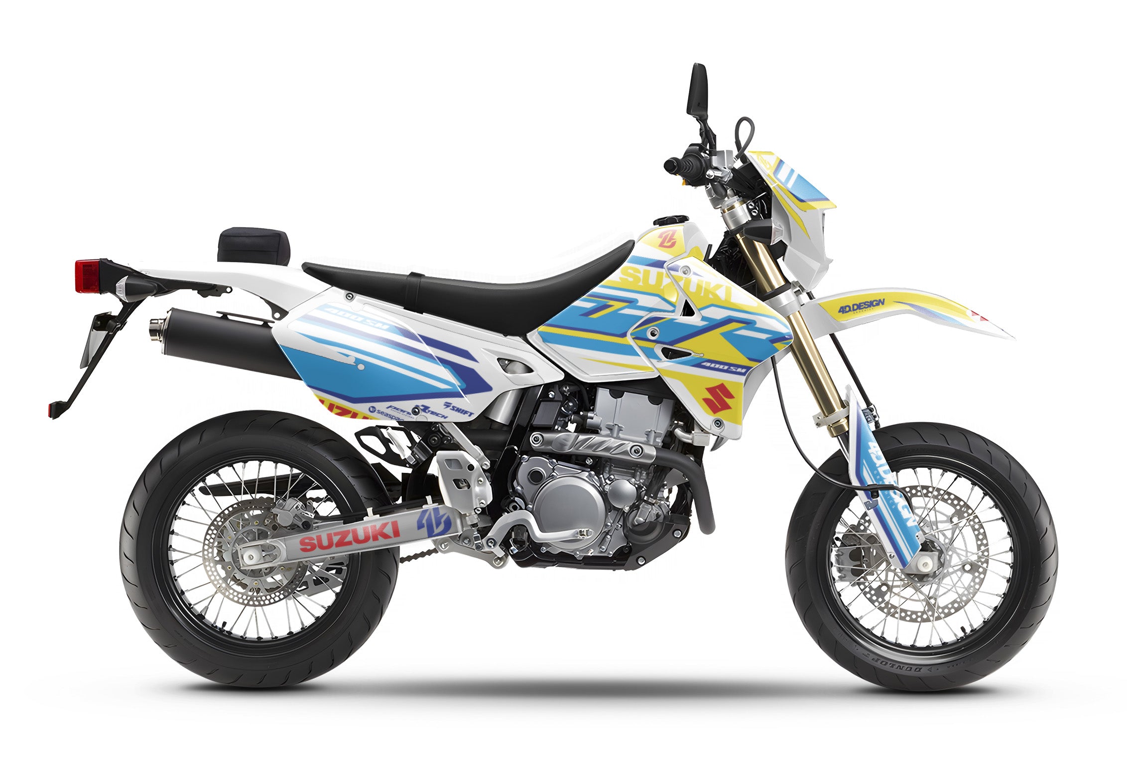 SUZUKI DRZ 400 GRAPHICS KIT FACTOS 4DDesign suzuki-drz-400-graphics-kit-factos-4ddesign