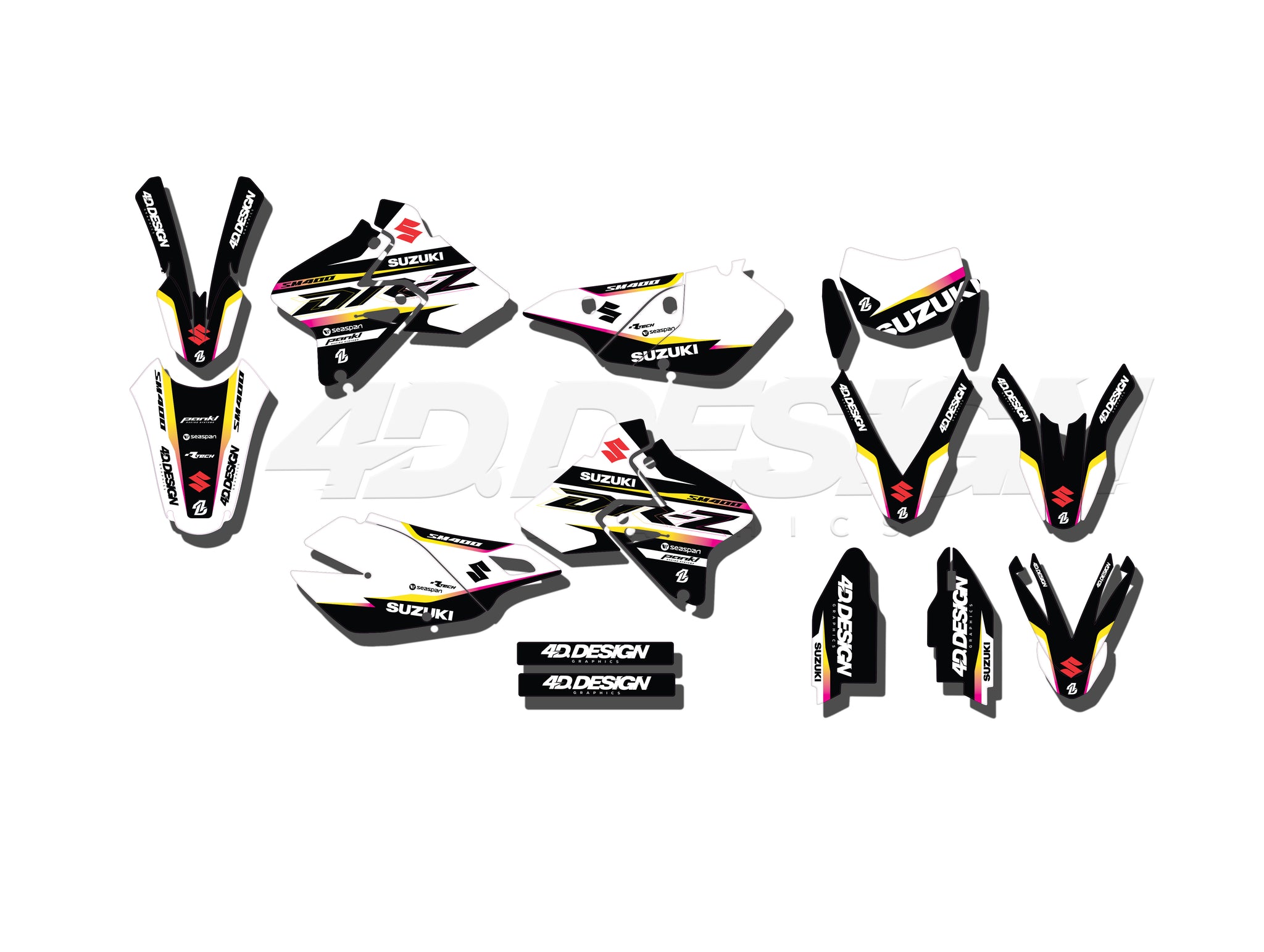 ポスター RT-149553 SUZUKI DRZ 400 GRAPHICS KIT - LINE – 4DDesign