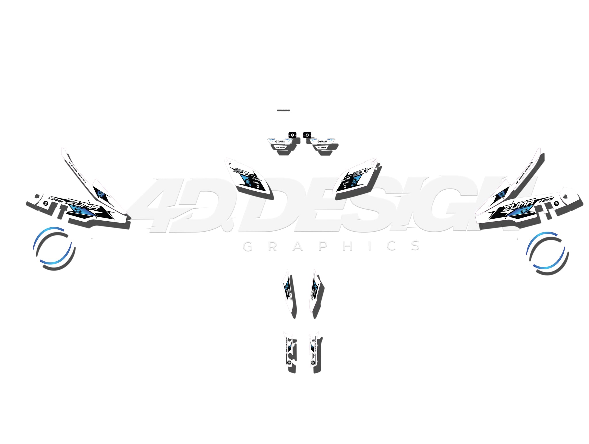 YAMAHA SCOOTER ZUMA GRAPHICS - Z08 – 4DDesign