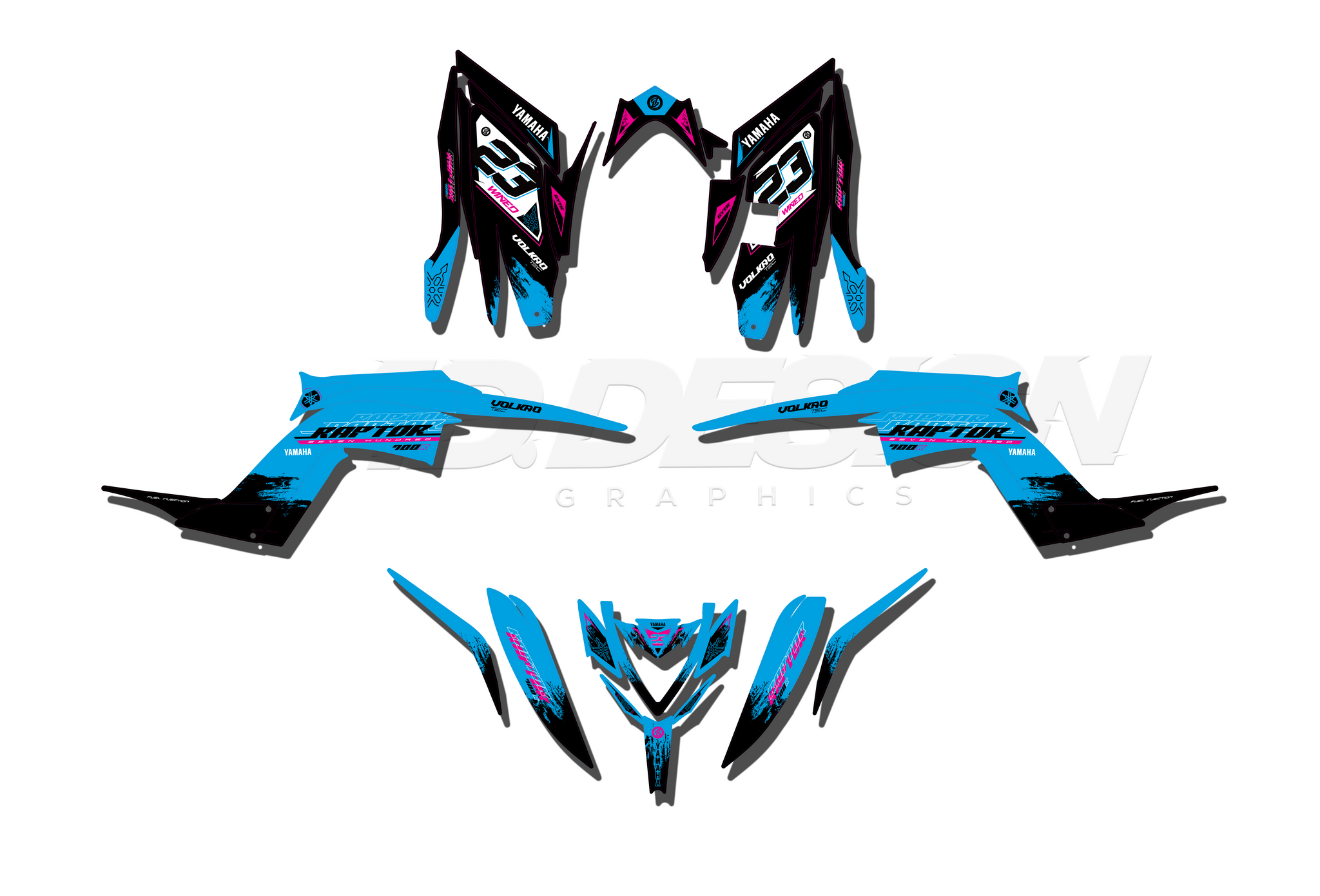 YAMAHA RAPTOR 700 GRAPHICS - 23 STYLE – 4DDesign