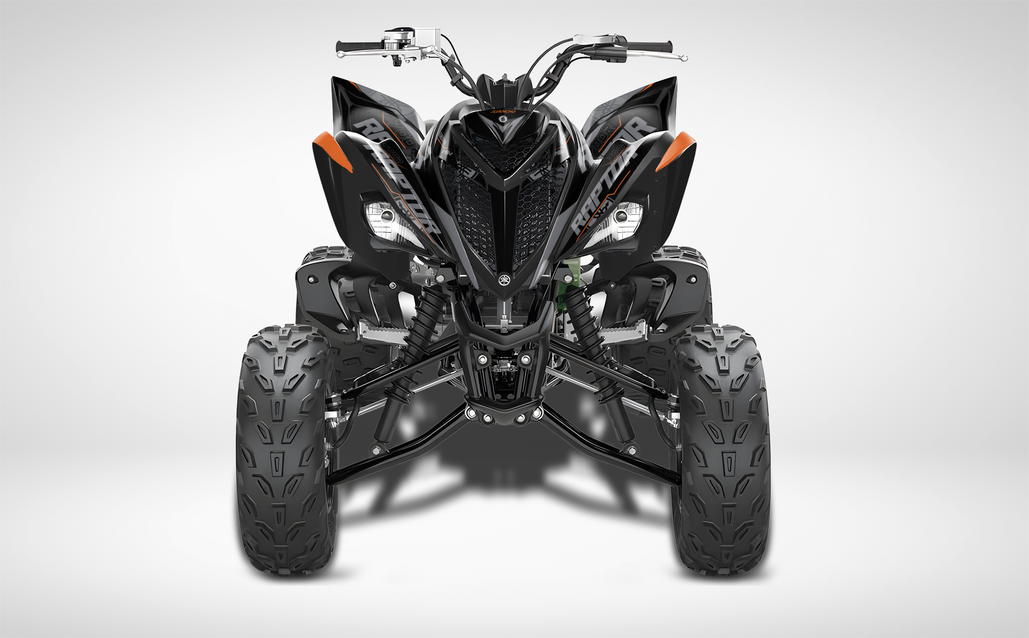 Gray Metallic Raptor 700r D321 - YAMAHA RAPTOR 700 FULL GRAPHICS KIT – 4DDesign