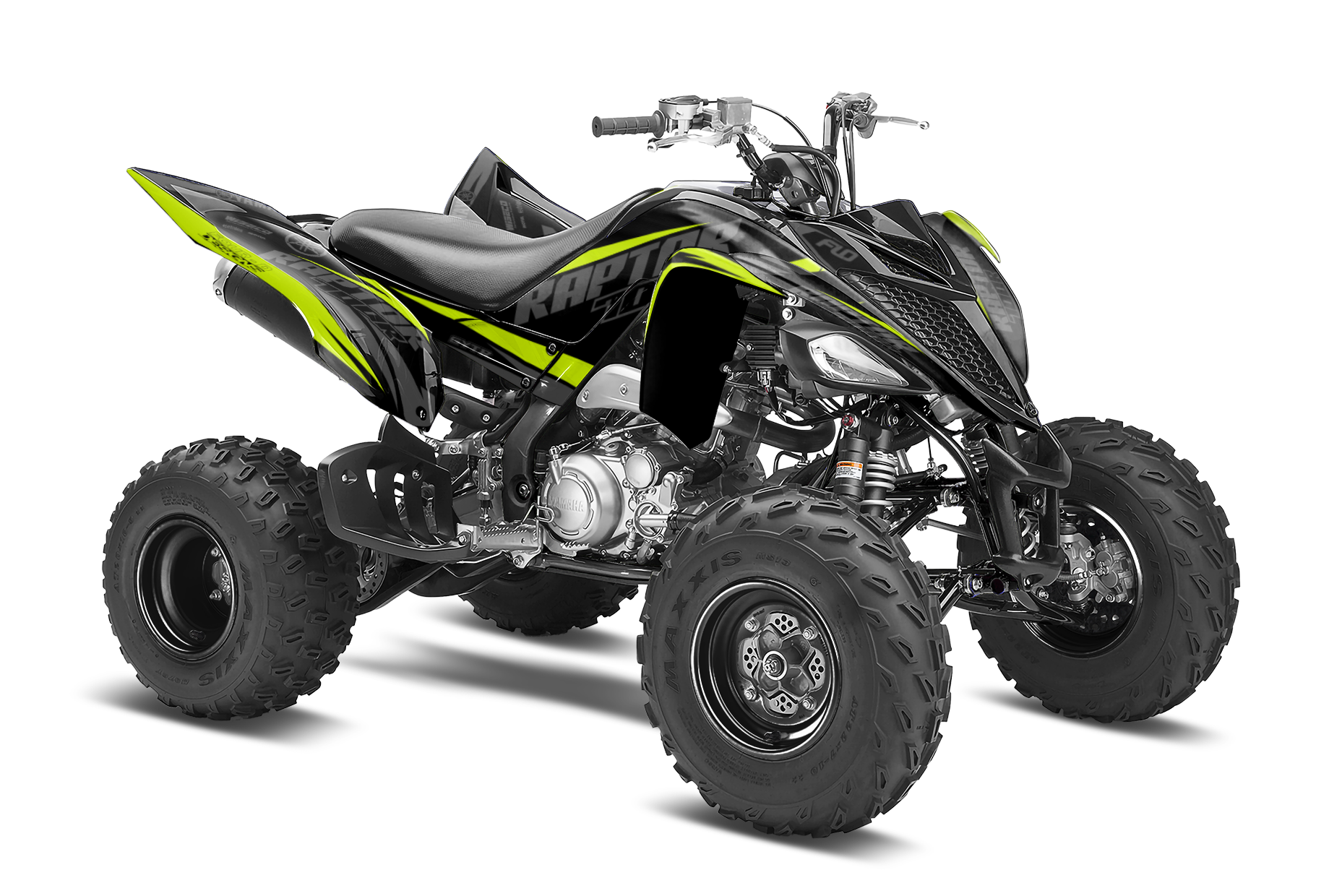 Gray Metallic Raptor 700r D240 - YAMAHA RAPTOR 700 FULL GRAPHICS KIT – 4DDesign