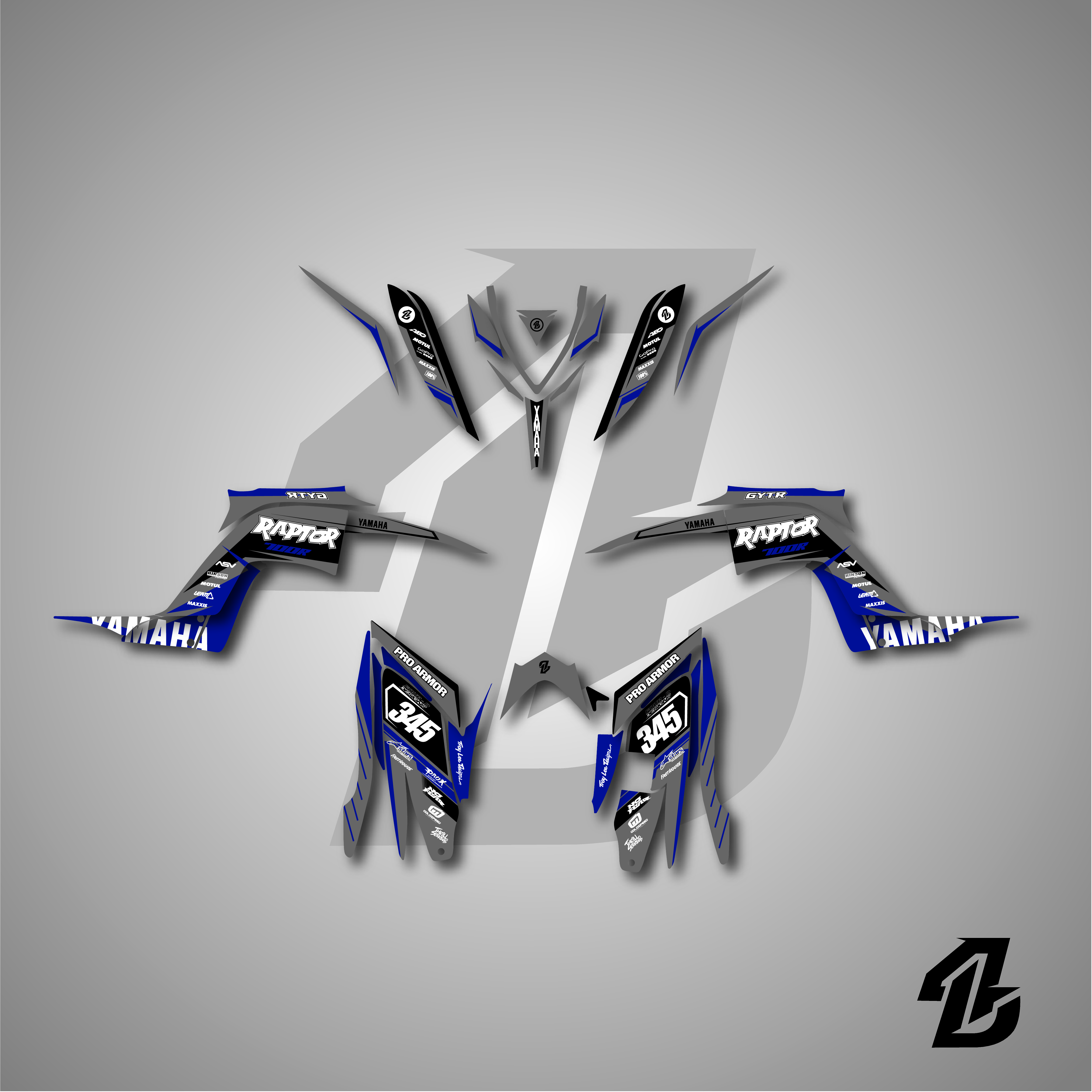 YAMAHA RAPTOR 700 DECALS – 4DDesign